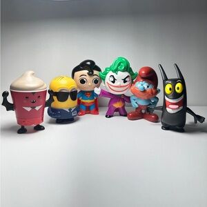 Burger King’s, McDonald and Wendy’s toy figures collection set.